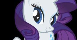 Rarity from My Little Pony: Friendship Is Magic, showcasing her signature style and elegance with beautiful curly mane.