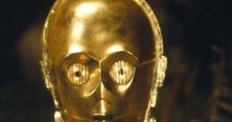 C-3PO, the iconic golden protocol droid from Star Wars, known for his fluency in multiple languages and witty personality.