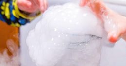 Dry ice experiment creating a bubbling cloud of fog, demonstrating fun science with hands-on activities and visual effects.