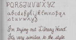 Handwriting Library You can hear the of a pen stroking across parched, rough paper in the Handwriting S Library. The