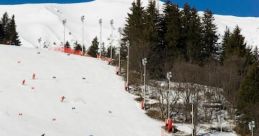 Skiing Piste Library The piste is alive with the of excitement and adrenaline - a symphony of whooshing skis and snowboards