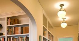 Hallway Library You can immerse yourself in the ambiance of a 1940s era solid wood hallway with the of a three-panel door