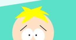 Butters from South Park with his signature blonde hair, cheerful expression, and playful demeanor.