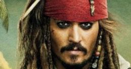 Captain Jack Sparrow character with iconic dreadlocks and red bandana, exuding charm and adventure on the high seas.