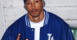 Carl Johnson V2 in blue LA jacket, showcasing West Coast style and attitude, representing Young Maylay's iconic persona.