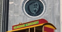 Gleeson Library's unique cable-car design showcases books and celebrates SF Giants' World Series victory in San Francisco.