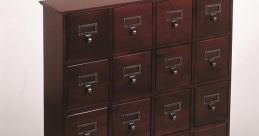 File cabinet Library The of the file cabinet in the library are a symphony of metal and wood echoing through the quiet