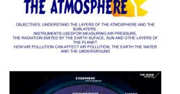 Visual representation of Earth's atmospheric layers, highlighting structures, pollutants, and measurement instruments.