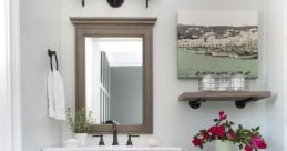 Guest Bathroom Library These capture the essence of the guest bathroom's library, a unique and serene space where