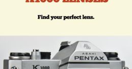 Pentax K1000 Library If you are looking to capture the nostalgic feel of using a Pentax K1000 SLR camera from back in the