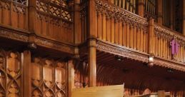 Church organ Library In a reverent and sacred space, the deep tones of the Church organ echo throughout the hall, filling