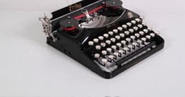 Erika model typewriter Library The Erika Model typewriter is a finely crafted machine that produces a symphony of as it