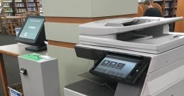 Copy machine Library The first that fills the air is the mechanical whirring of the Copy Machine Toshiba 2060 Open Top. Its