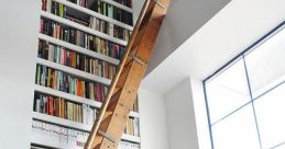 Stepping down Library The of snow boots stepping down onto plywood stairs echoes through the quiet library, a sharp