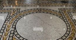 Tile floor Library The library floor was made of smooth tiles, creating a steady and rhythmic pattern of as people walked