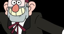 Grunkle Stan from Gravity Falls, sporting a fezz, a mischievous grin, and a classic suit, embodies quirky charm and humor.