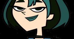 Gwen from Total Drama, showcasing her signature style with dark attire and a confident expression.