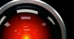 HAL 9000 (Version 2) glowing red eye with sleek metallic design against a black background, symbolizing advanced AI technology.