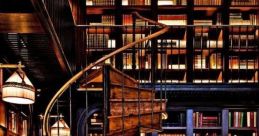 Passageway Library You can hear the bustling of a crowd in a courthouse in a hall, sparse with passes by, footsteps, and