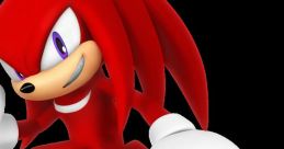 Knuckles from Sonic, showcasing his iconic red spiky hair and signature green and yellow shoes, ready for action.