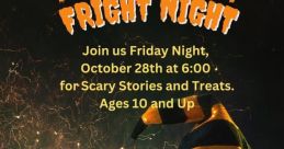 Fright Night Library As you step into the ancient library of Fright Night, you are immediately greeted by a cacophony of