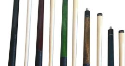 Cue Stick Library The emanating from Cue Stick's Library are a symphony of billiards or pool cues being handled and set