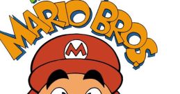 Logo of "The Super Mario Bros. Super Show!" featuring Mario's iconic face and colorful title design, celebrating the show.