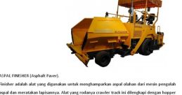 Asphalt Finisher Library The tracks of the Tracked Asphalt Paver - Dynapac F2500C 2010 can be heard as it passes by in