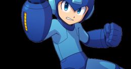 Mega Man, also known as Cole Howard, strikes a dynamic pose, showcasing his iconic blue armor and energizing resolve.