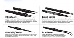 Tweezers Library The first that fills the room is a gentle "pl" as the tweezers are delicatelyueezed together. The metallic