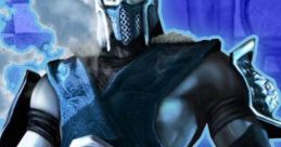 Mortal Kombat Deception character in blue armor with a menacing mask, showcasing iconic martial arts power and style.