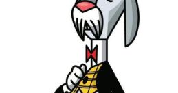 Mr. Herriman from Foster's Home for Imaginary Friends, dressed elegantly with a tuxedo and bowtie, exudes charm.