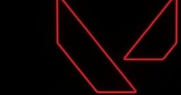 Neon red logo of Valorant, symbolizing the game's energy and competitive spirit in Latin American Spanish.