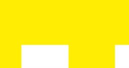 Bright yellow background with two white rectangular shapes, representing modern art concepts often seen in Phoenix SC galleries.