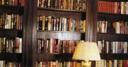 Elegant leather chairs and warm lighting in a classic library filled with books, perfect for cozy reading moments.