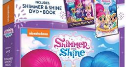 Limited edition Shimmer and Shine gift set featuring DVD and book with Shine and friends in a magical adventure.