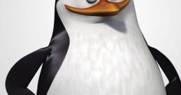 Skipper, the witty leader of the penguins in Madagascar, stands confidently with a clever expression.