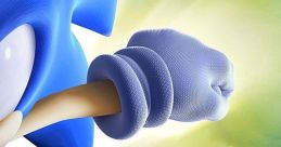 Sonic the Hedgehog prepares for action in Sonic Unleashed, showcasing his speed and signature blue footwear.