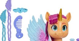 Sunny Starscout from My Little Pony: Make Your Mark, styled with wings, accessories, and vibrant pink hair for creative play.