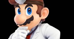 Dr. Mario in a white coat with a stethoscope, representing the character from Super Smash Bros Ultimate.