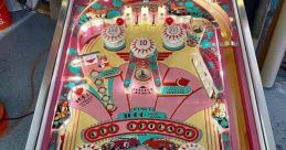 70s pinball Library The of a vintage 1970 pinball machine being played is a symphony of mechanical clicks, clacks, and