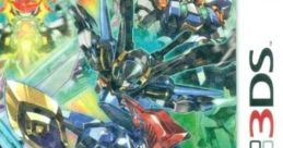 Danball Senki W Chou Custom cover art featuring dynamic mecha designs and vibrant colors for the Nintendo 3DS game.