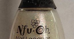 Nfu.Oh Nail Lacquer bottle showcasing the shimmering Oh37 shade with a decorative cap design for stunning nail art.