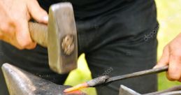 Hammering The of a worker or carpenter hammering a nail into a plank of wood is one that is instantly recognizable. The