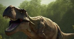 Tyrannosaurus The distinctive roar of the Tyrannosaurus Rex echoes through the prehistoric landscape, sending a shiver