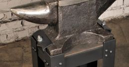 Anvil The of an anvil impact resonates through the air, carrying with it the unmistakable clang of a blacksmith hard at