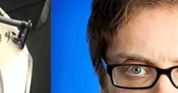 Wheatley from Portal 2 alongside Stephen Merchant, the voice behind the beloved video game character.