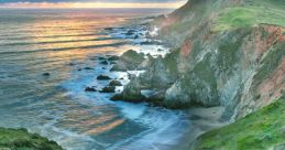 Seashore The seashore is a place of tranquility and beauty, where the of the ocean waves crashing onto the turf create a