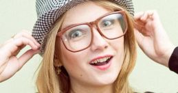 Smiling woman in a colorful leaf-patterned sweater and hat, embodying fun stoner culture and carefree vibes.