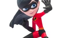 Violet from Disney Infinity in a dynamic pose, showcasing her superhero costume and powers. Perfect for collectors.